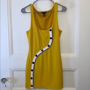 H:ours Marquee Dress in Lemon Yellow